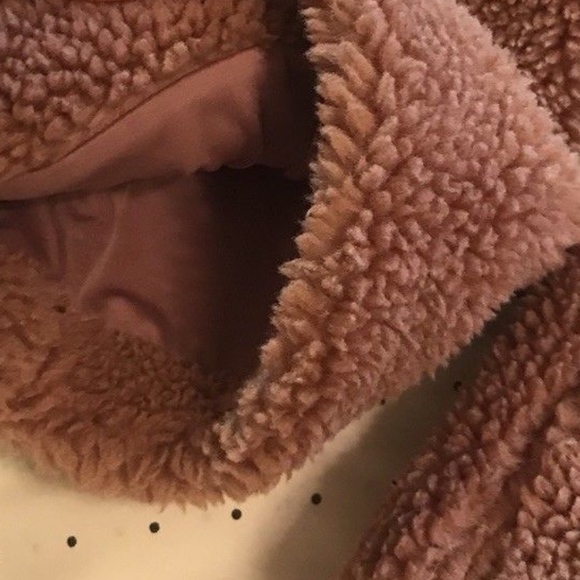 ALO Cozy Up Sherpa Jacket ROSEWATER SMALL - Picture 5 of 8